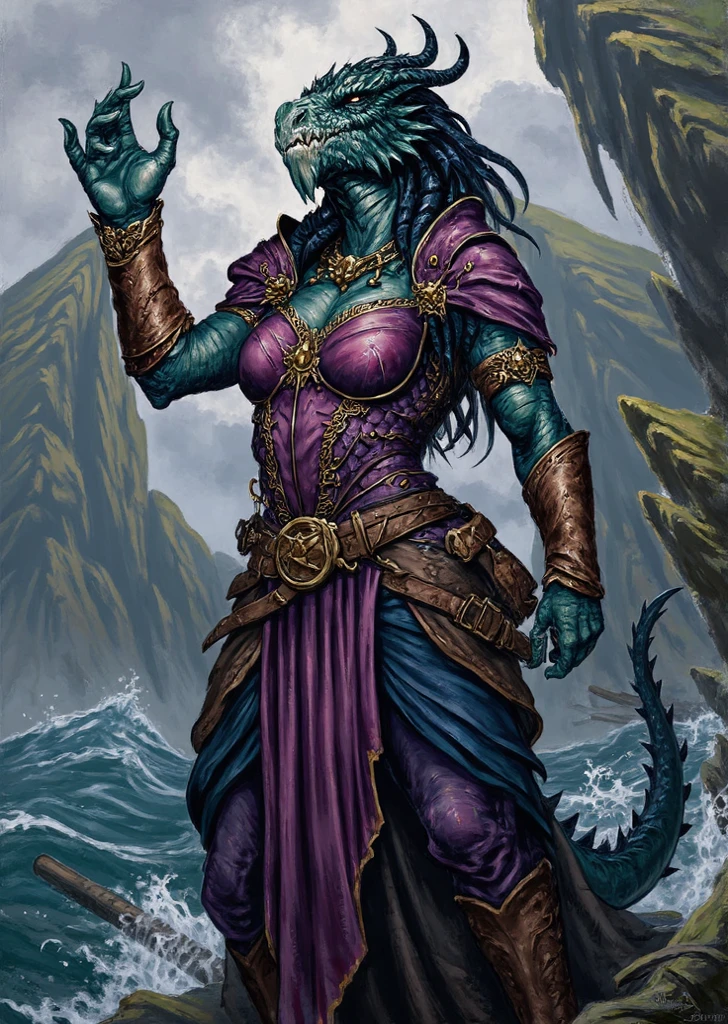 One barbarian girl, beautiful bbw girl, whole body, chubby girl, woman-warrior, combat helmet on the head, basinet, whole body, nude body, Perfect skin, forest background, dark fantasy, Luis Royo style, Science fiction, 80s, 16-bit game, VHS era, Rain background, purple lightning, psychedelic color background, smog, fog, swamp, girl in swamp
