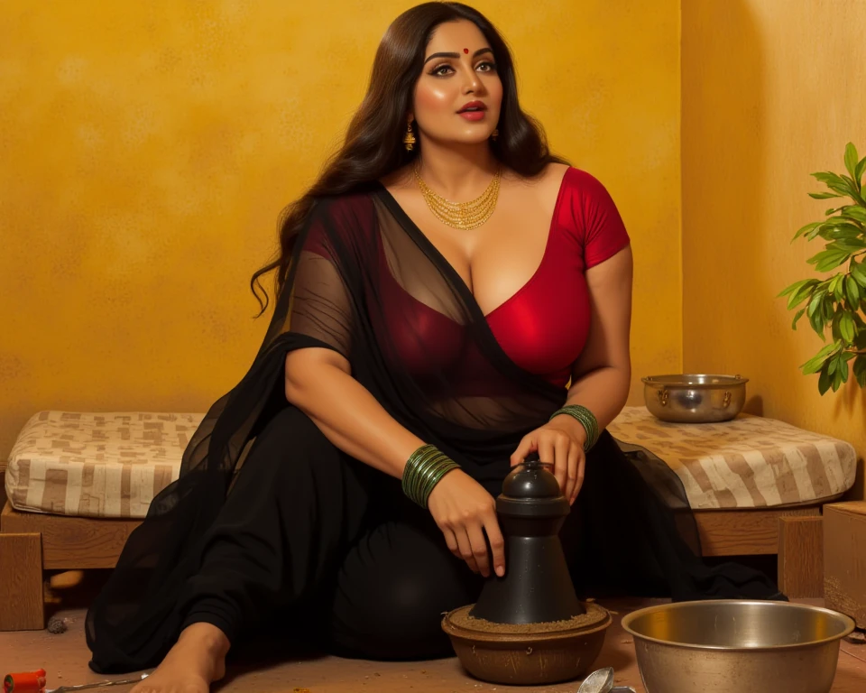 Day scene, full body photo of a plus sized 45 year old indian with a man from top view, (Masterpiece, Best Quality, High Resolution), office Background, (cum Splash on her breasts and nipples, cum Splash on her face, Splash of cum, cum Splash on her blouse, cum Splash on her eys), Sweet 25 year old South indian women sitting on her knees in a crowded party hall with a man, hour glass body red lips, silver colour silky gown, lightly makeup,ultra realistic, realistic, look at viewer (cinematic:1.3), intricate details,