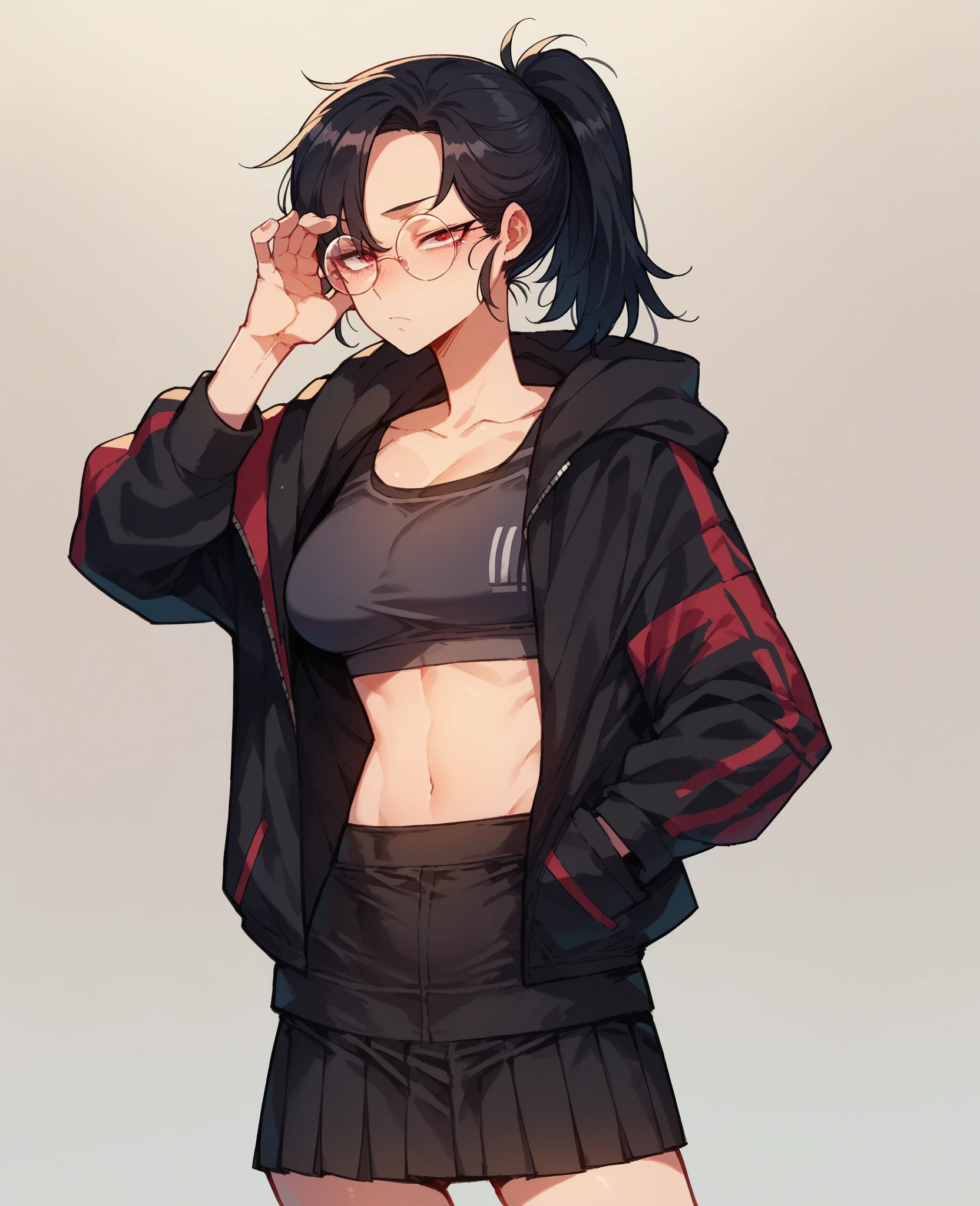 Young guy, short black hair, high ponytail, Yellow eyes, Scars, bloods, confusion, Wounds, Smile, Bandages, red martial arts pants, open torso, Masterpiece, hiquality, 4k, HD, Good detail