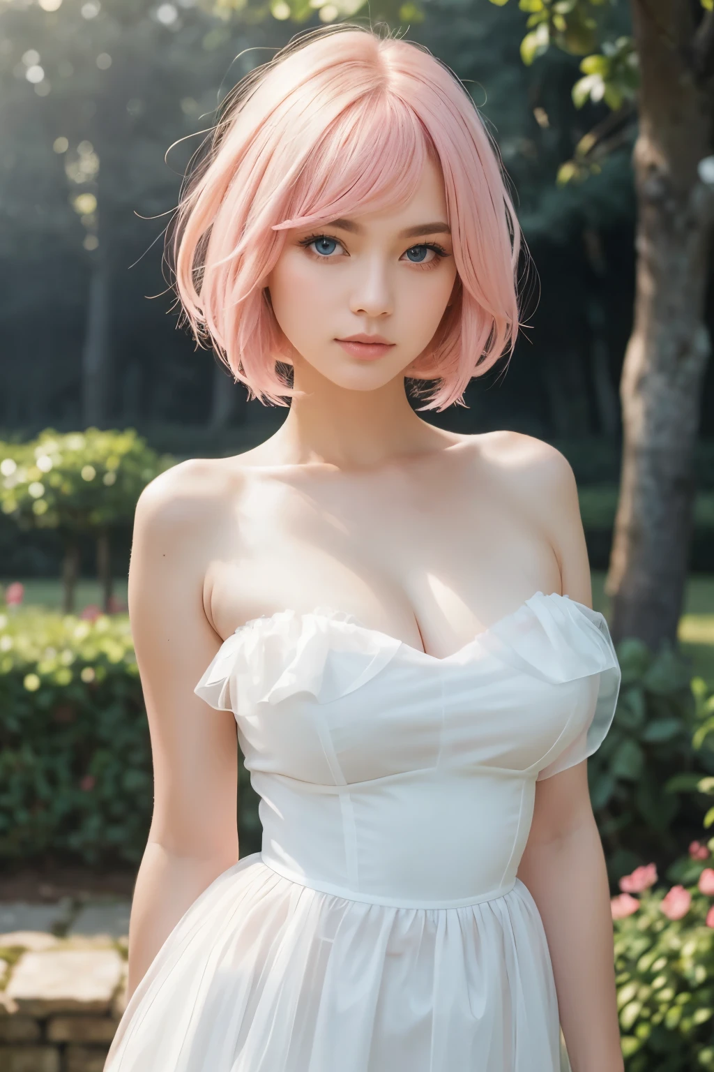 (8K, top-quality, masterpiece:1,2), (reallistic, Photorealsitic:1.37), Super Detail, One girl,), (Highly detailed), (beautifully detailed eyes), (of the highest quality), (super detailed ), (masterpiece), (Detailed face),20yr old, ,1 girl, full body, pink hair,Very short hair, medium breasts, clothed, Perfect Lighting, pussy and breast focus, looking at viewer, aroused face, naughty face, wearing pink Salwar Kameez, wheat field, dusk, wind blowing, ((big collar, big handcuffs, slave))