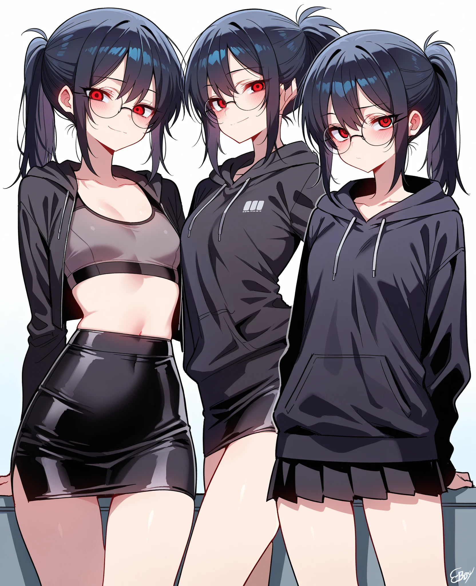 Mature face, (Ink blotches:1.1), (pale:1.2),(purple:1.2),(Red/Black:1.2), Wearing black tights, Wearing a hoodie, Black clothes, The skin is hidden, I was wearing long pants,cool,Dressed in a black robe, Toned body, Wine red hair, one big woman,Updo, Nervous,Cowboy Shot, sketch (Character design sheet, same characters, whole body, Three-View, front, ~ ~ ~ side, return),(Very bright:1.1), White Background, [1 Girl:7], (Tilt your head:1.2), ([sketch|watercolor \(Moderate\)]:1.15),Chaotic Abstract Background, Vector Trace, Gradient Blending, Bright colors, that&#39;wonderful, Very detailed, Complex, (Very low contrast:1.4