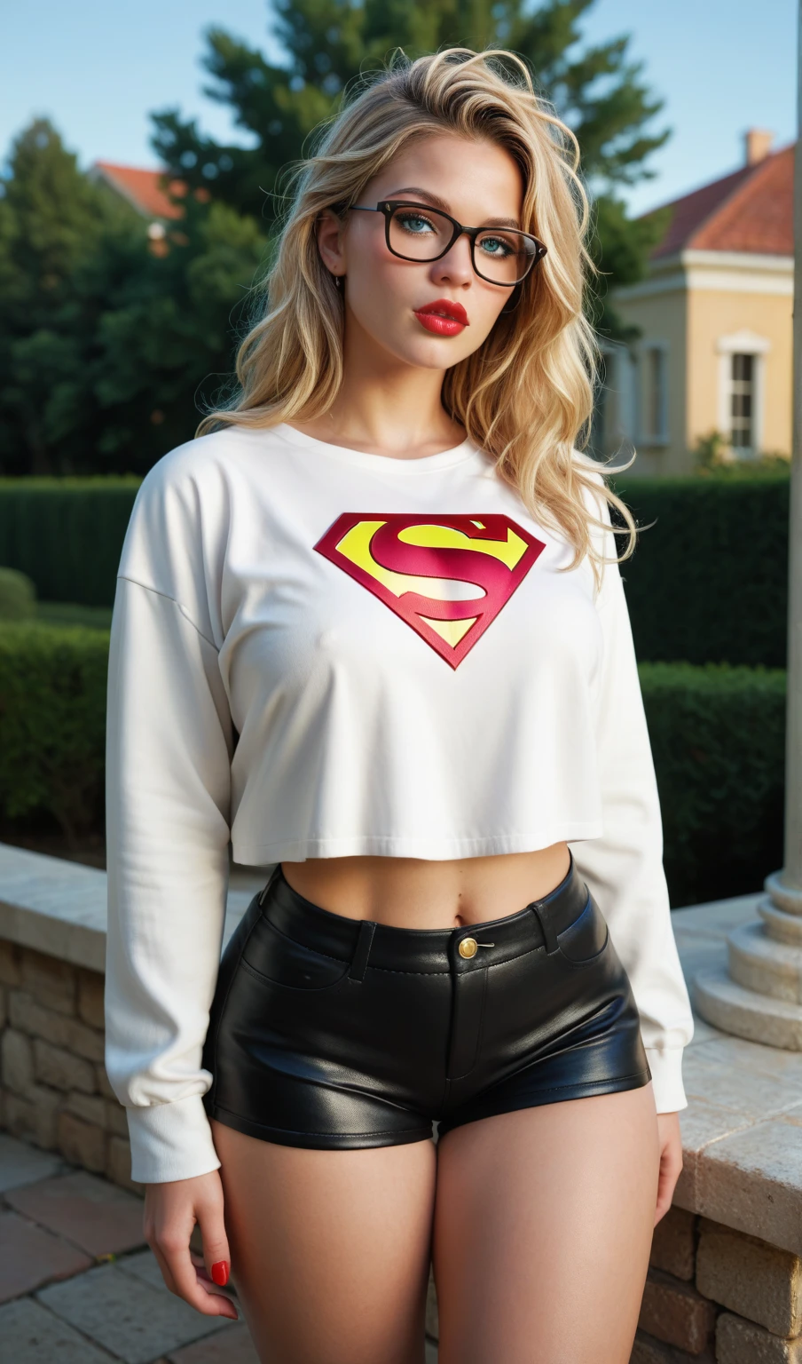 Super hot girl wearing a t shirt without bra