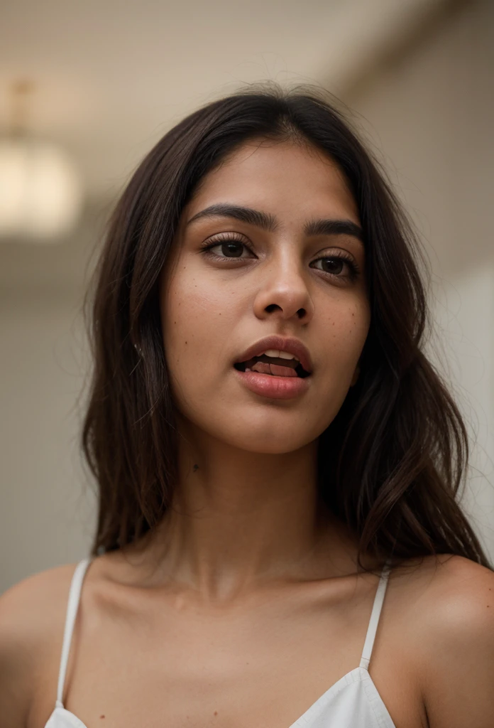 fatemeh, 25 years and 7 months and 21 days old/ mixture of Phoenician, Greek, Armenian, and Arab/almond eyes, brown eyes, blonde hair,thick hair, ponytail/ bow-shaped lips, uptruned Nose, square jawline, narrow forehead, Protruding chin, high-arch eyebrows, black eyebrows , thick eyebrows/168 centimeters height, 61 kilograms weight,tanned body/ small mole on left eyebrow، small mole on the corner of the lower left lip, straight wavy hair،A small amount of acne on the cheek، Cheek dimple, chin dimple/ , smiling، pantyhose, highheels tight white shirt, long view, landscape, portrait, mia khalia, violet myres, mona azar,