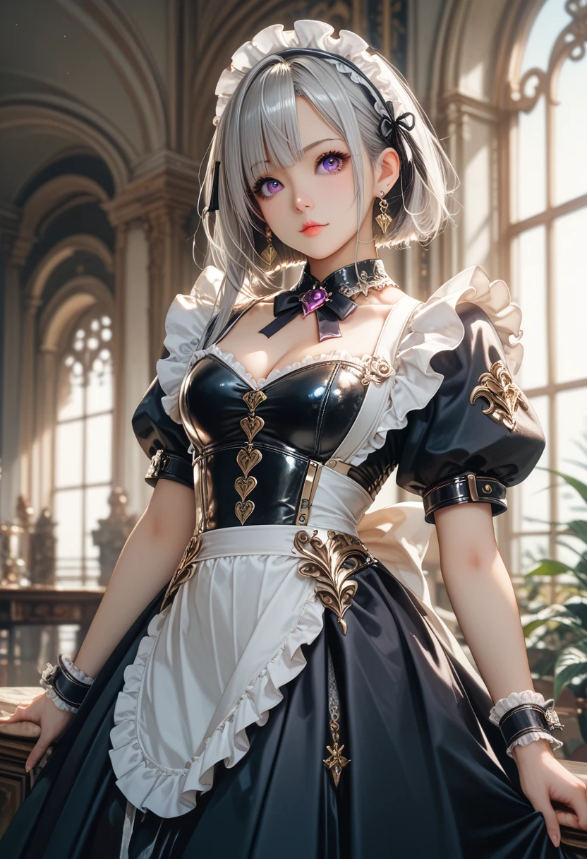 smooth white maid clothes