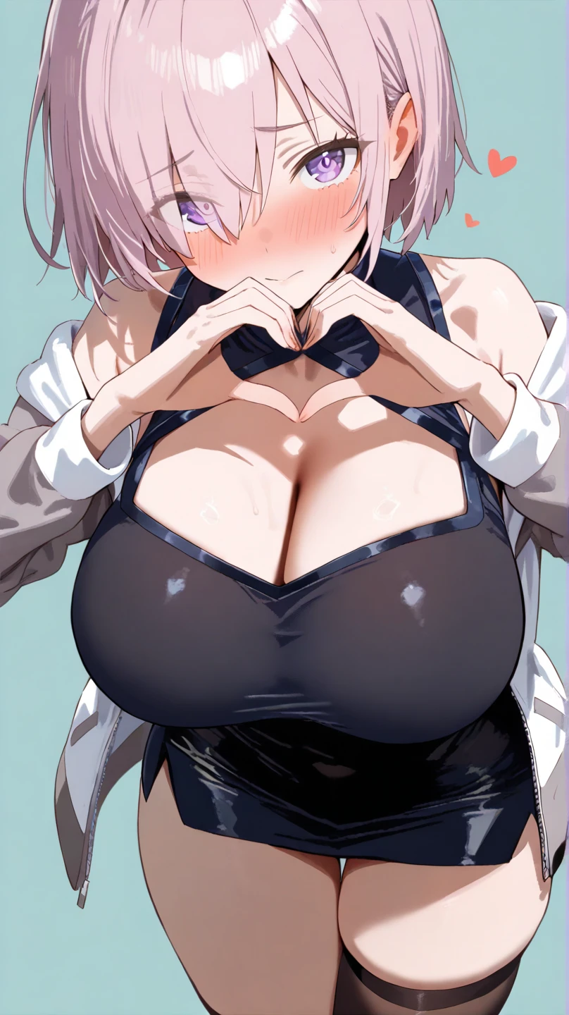 One girl,alone,retina,masterpiece, Awards, high quality, High resolution, High resolution, 4K,8K,high quality, Gal,breast focus,(Super big breasts:1.9),A faint smile,Oily skin,Underside of the chest,(Hands on chest:1.9),(Black Usa Ears:1.5),White clothes,Baby Face,(low length,small:1.4),(Roll up your black tank top:1.7),(Elbow to chest pose:1.3),(Half-open eyes:1.5),(Chest shaking violently:1.7),Strading,(Nipples:1.6),(Wicked Smile:1.5),Blonde,Twin tails,garter belt,Knee-high tights,(Pink lighting:1.8),(Plump:1.6)