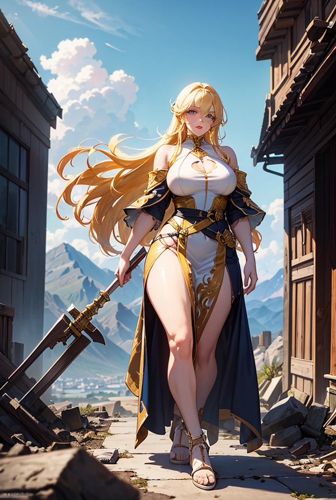 Huge white lion (albino), with a magnificent mane. Powerful front paws. Sharp front fangs (snarling expression). Hunting a defenseless (torn clothing) girl (model). Flawless figure. Savanna. Against the backdrop of a garden. (best quality, 4k, 8k, highres, masterpiece:1.2), ultra-detailed, (realistic, photorealistic, photo-realistic:1.37), HDR, studio lighting, ultra-fine painting, sharp focus, physically-based rendering, extreme detail description, professional, vivid colors, bokeh Medium: illustration, with a touch of oil painting, and a hint of 3D rendering and photography Additional details: tall grass gently swaying in the breeze, a distant herd of animals, beautiful sunset colors painting the sky, sweat glistening on the lion's fur, the girl's terrified expression, intricate pattern on the torn clothing Artistic style: wildlife, realistic Color tone: warm and vibrant, with hints of golden and orange Lighting: soft, warm sunlight creating a golden glow, casting long shadows on the savanna