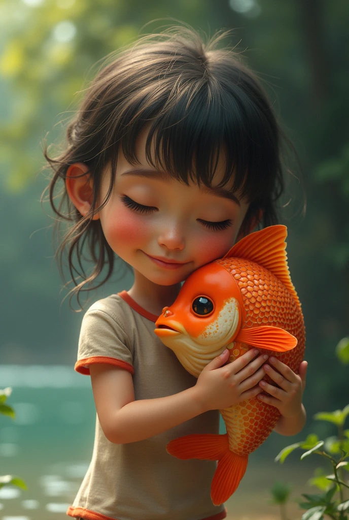 (muste piece:1.2)、(Highest image quality:1.1)、(Super fine:1.1)、(realism:1.2)、(colorful:1.2)、(baby-faced girl)、(Japanese:1.1)、(Clothing Samples:1.1)、(Girl playing with goldfish scoop:1.3)、(Colorful contact lenses:1.2)、(full body shot:1.2)、(summer:1.1)、Background is blue