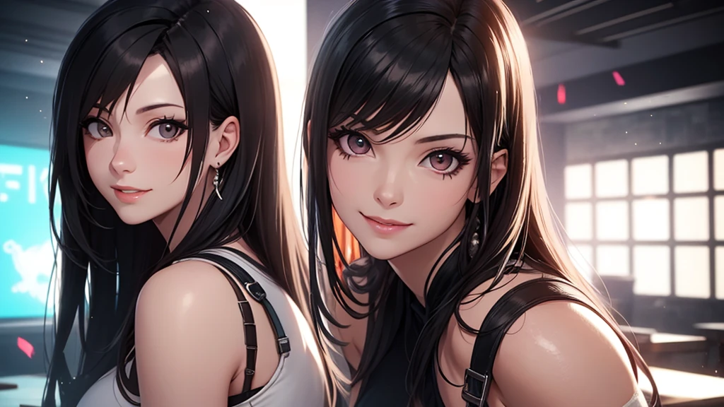 (best quality:1.0), (ultra highres:1.0), 1 girl, detailed beautiful skin, (kind smile:1.0), solo, (masterpiece:1.0), (best quality:1.4), (ultra highres:1.2), (photorealistic:1.4), 8k resolution, Canon EOS R5, 50mm, absurdres, ultra detailed, sharp focus, cinematic lighting, detailed beautiful face, petite figure, detailed skin texture, pale skin, thigh gap, detailed hair, random hair style, perfect eyes, detailed eyes, (glistening skin1.15), ((portrait photo)), hair accessories, ear rings, futuristic, complex background, cyberpunk city street, night, cyborg, robotic parts, futuristic weapons and accessories, ray lighting, backlighting, closeup photo, blue tone background <lora:tifaMeenow_tifaV2:0.3>