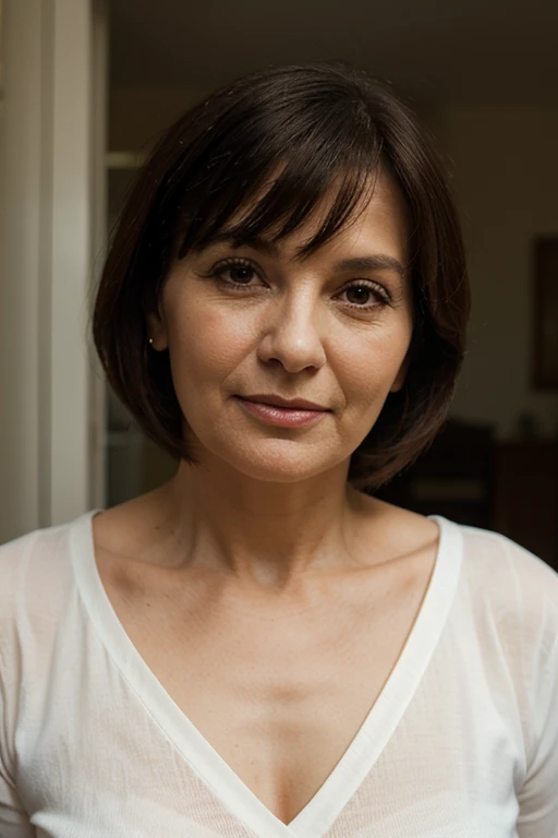 (60yo:1.3), (face wrinkles:1.2), (lingerie1.4),