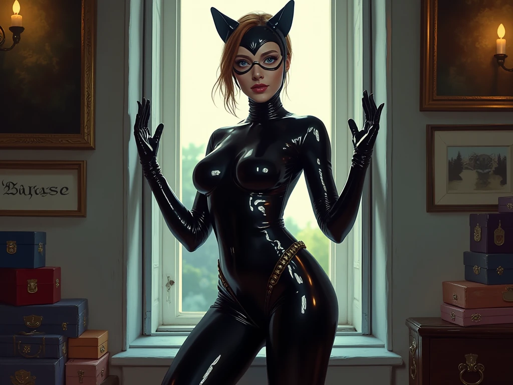 Egyptian Catwoman full body --auto