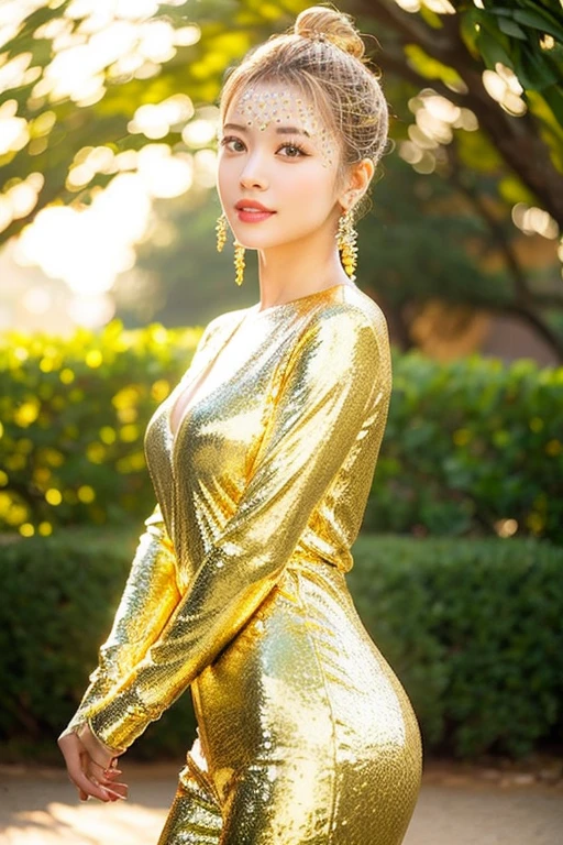 1 woman, adult woman, woman in her 30s, tarankaaa, NOT DASHA TARAN, full body standing, full body head to feet, perfect body, best quality, 32k, photograph, full body (head to toe), tone mapping, ((houjou satoko,short hair,black hairband,blonde hair,violet eyes,hair between eyes, wearing a scarlet red dress,one piece dress,short sleeves,mid sized breasts,athletic, skinny, accentuated hips and waist)), (sky blue dress), asian-european, mouth totally open full of joy amazingly beautiful laughter expression, ((golden blonde hair, short hair, purple eyes)) perfectly drawn hands, ((masterpiece)), ((highres)), ((detailed background)), japanese village background, next to a river, (big proportions), cute pose, beautiful smile, ((perfect eyes, detailed eyes, realistic eyes)), ((sharp face, detailed face, realistic face, natural skin, realistic skin, detailed skin, pores)), (real wider legs, truly wider arms)