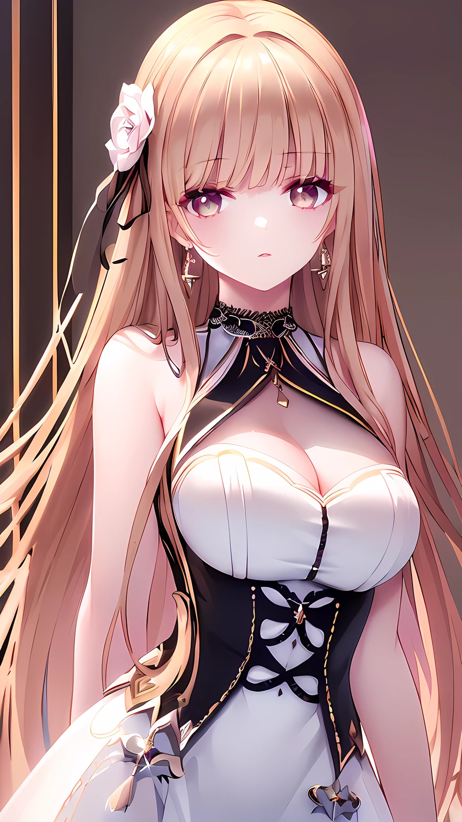 debris flies, highest quality, Highly detailed CG Unity 8K wallpaper, sexy witch , long dark blonde wavy hair、off shoulder knit, dark blue pleated skirt, stockings、medium breasts, saggy breasts, Pose that emphasizes the chest, blush, shy smile, bare shoulders, (pink lace panties、pink good、open your legs wide)、、nice magic book、Cathedral of the Church、Put your hand on the pillar and turn around、stick out your butt、、