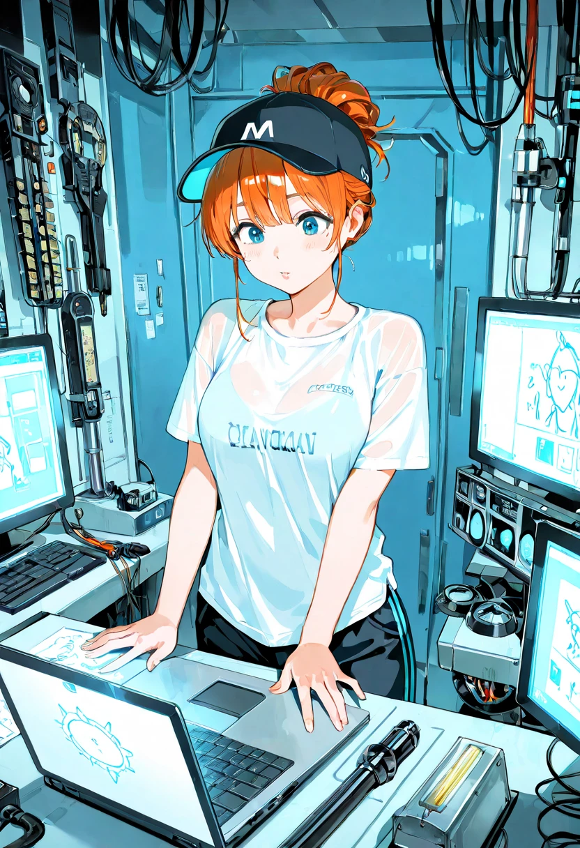 in shueisha style, 1girl, wearing audio-visual and multimedia collections specialist outfits, (pastel orange hair, blunt hair:1.36),
, Various postures, contemptuous, smug face, bikini tan,
(freckles:0.5), (dark mole:0.3), (skin spots, acnes, skin blemishes, age spot, lanugo:0.3), front view , in the (operating machine:1.4),
Getty Images,
autumn,
midnight,
<lora:flat2:1>,, in gochuumon wa usagi desu ka? style, nostalgic