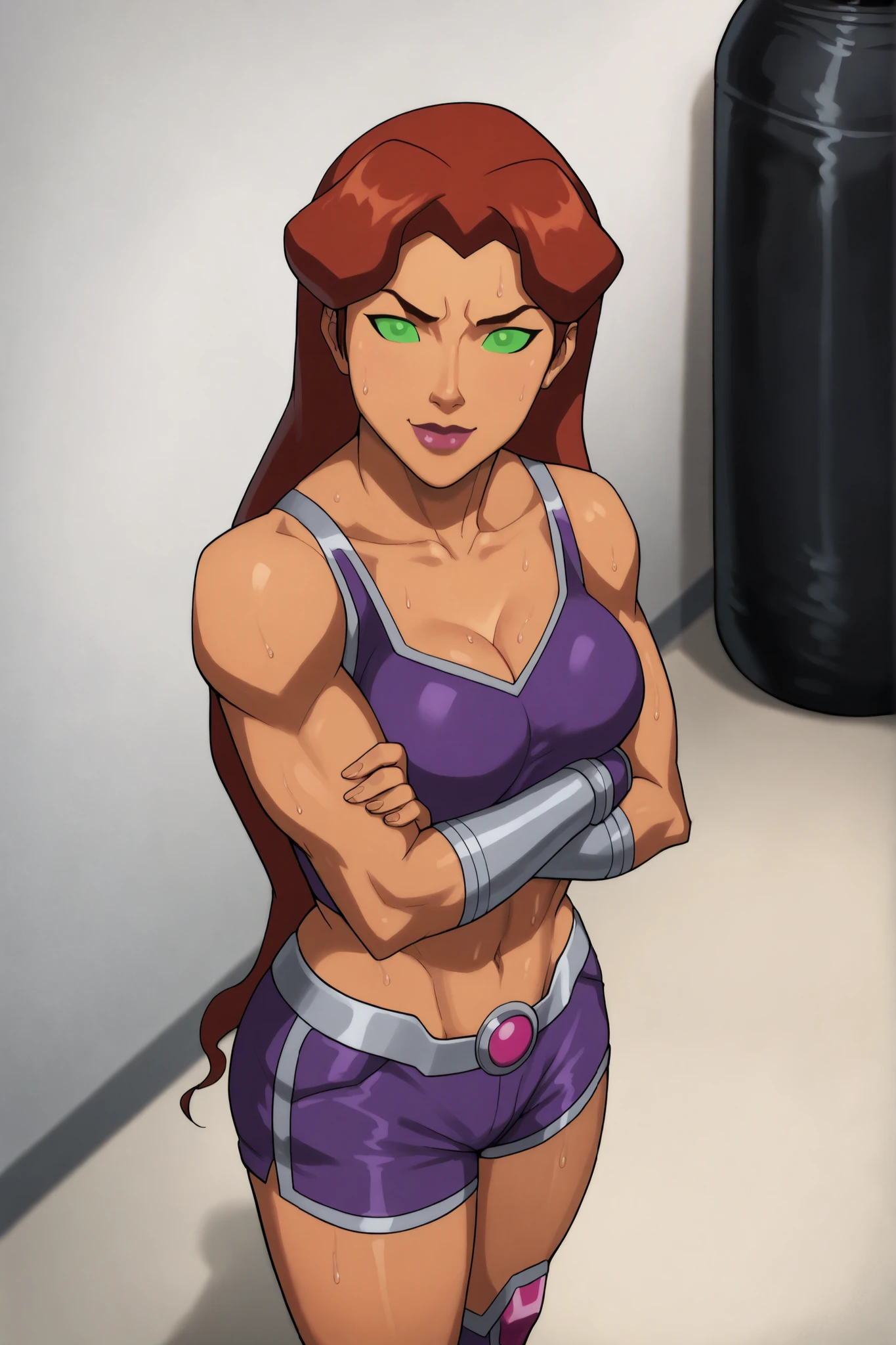 big muscle woman hawk girl