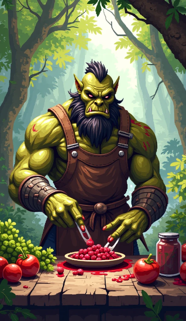 score_9, score_8_up, score_7_up, score_6_up, score_5_up, score_4_up, source_anime,
1boy, solo, portrait, beard, goatee, adam's apple, armor, bara, colored skin, facial hair, forked eyebrows, green skin, huge eyebrows, male focus, mature male, monster boy, orc, plate armor, short hair, thick beard, thick mustache, thick neck, tusks