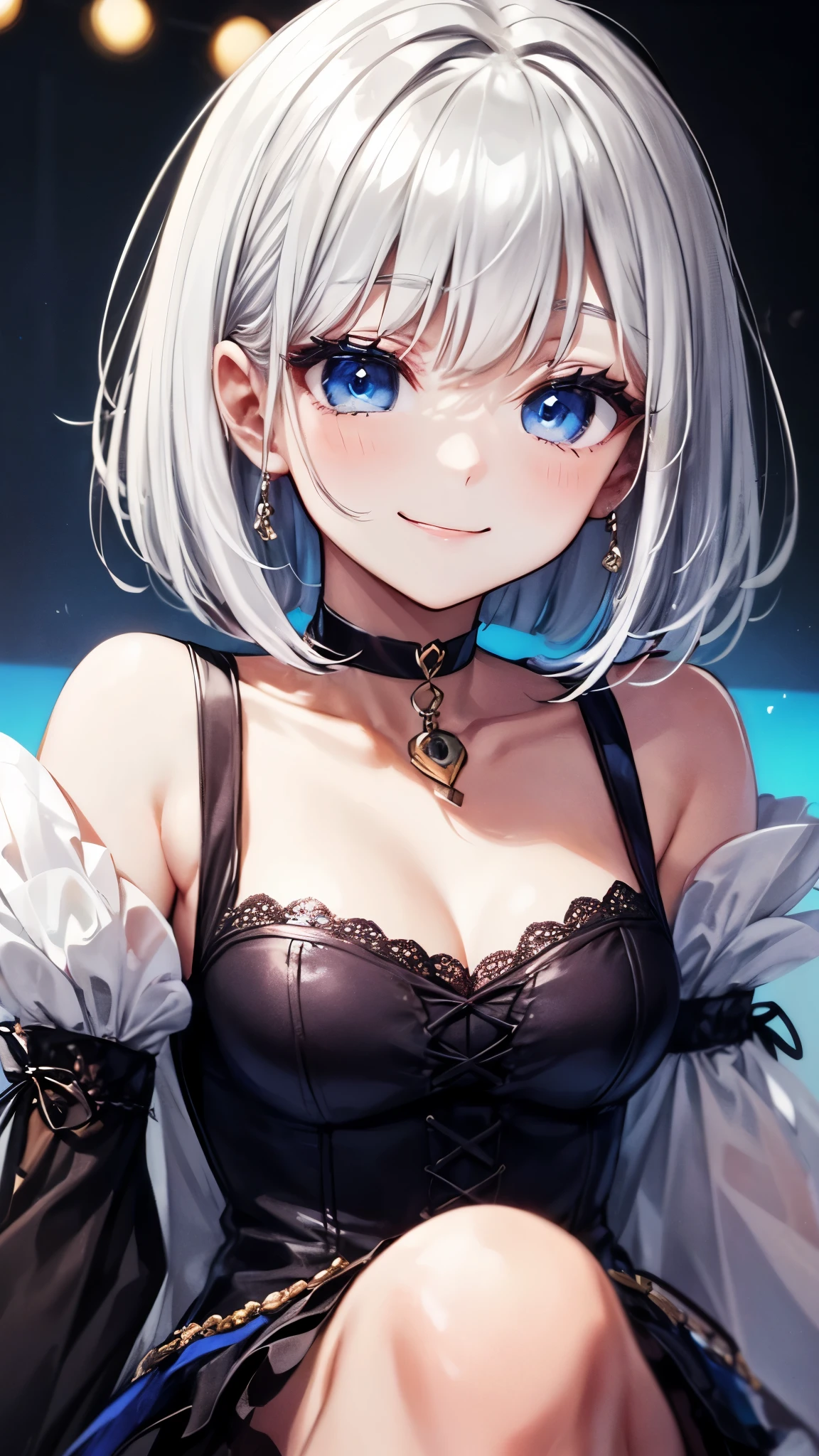 Best Quality,4K,8K,hight resolution,masutepiece:1.2),Ultra-detailed,(Realistic,Photorealistic,),Vivid colors,Beautiful detailed eyes,accurate smile,with blush cheeks,Textured skin,masutepiece,High Definition,Gentle and beautiful woman,Portraits,Exquisite and sexy collarbone,charming oval face,Double eyelids,rosy lips,small nose,Random hairstyle,Random hair color,Random clothes,busty,Sexy figure,which are full of confidence,Elegant