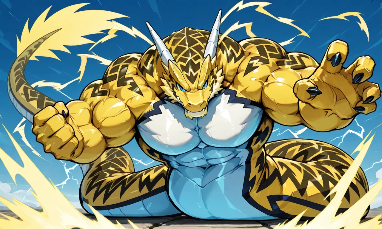 fusion of paramecium,Velkhana,Tigrex
art by joe madureira