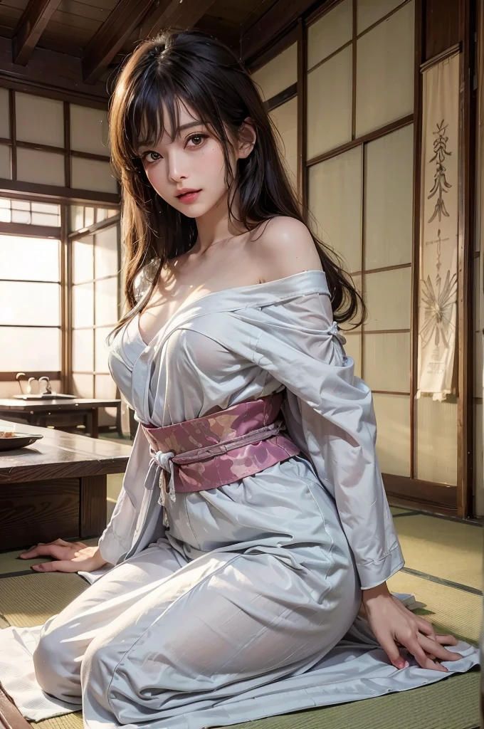 Noble kimono、kimono、blue eyes、firework、blonde、Tattoos all over the body、Sexy Face、Sex Pose、short hair、More than one person、((1人のwoman:1.5))、Three people lined up、服がWet、Hair tied up、Wet、Covered in semen、Full body photo、Sexy Face、short hair、 A look of complete lust、(((masterpiece)))、((Highest quality))、((超Realistic))、成熟したwoman、成熟したwoman、perspective、Very detailed、The perfect temptation、Best image quality、Fine-grained image quality、beautiful、European, woman, French, woman Italian, Italian, smile、blue eyes、jewelry, blue eyes, Realistic, High resolution, Soft Light,Hip Up, Glowing Skin, (Detailed face),tattoo, jewelry, , night, Grey Hair, Wavy Hair,attractive appearance, smile, Perfect Style,Dcup 、 Perfect balance,
