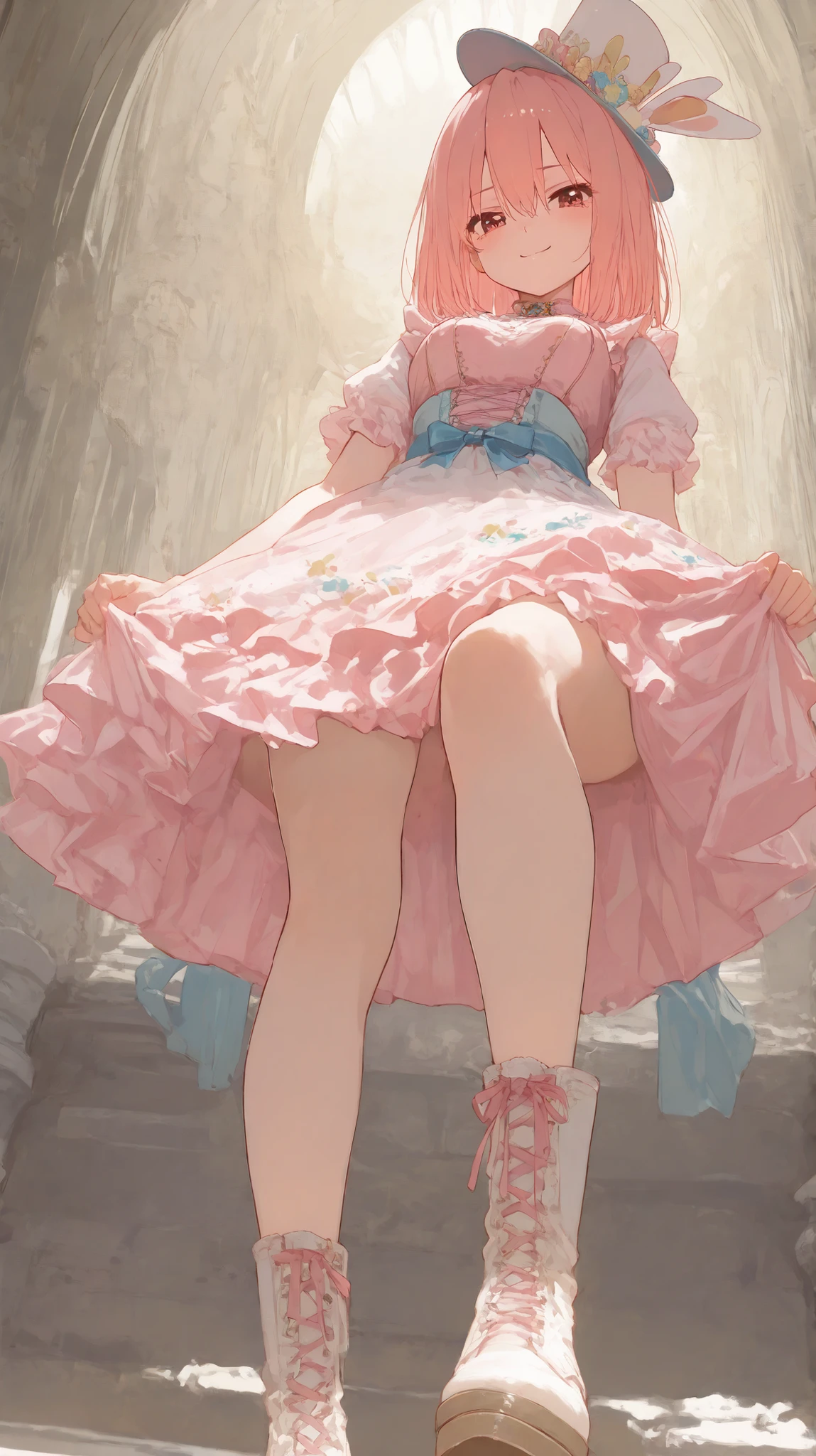 best quality,((((1girl)))),((big breasts:1.3)),curvy,((orgasm,blush,angry:1.3)),sweat,Djeeta_a,blonde hair, short hair, Brien eyes, ((djeeta one piece dress,mini skirt,lift skirt,upskirt,lace panties,white panties,black kneehighs,pussy juice:1.1)),full body,forest,forest林,walking,from behind,hand on own ass