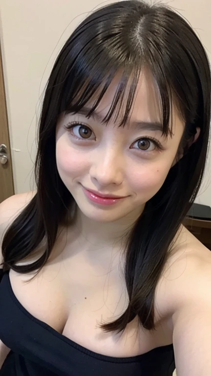 (8K、RAW Photos、Highest quality、masterpiece:1.2)、(Realistic、Realistic)、1 Girl、((lingerie、I can see your feet、bus、pubic hair、Wet Hair、Big Breasts、Nipples、てsmile、)、Lots of eyelashes、Add shine to your eyelids、skeletally correct、smile、Stand with hands on hips、