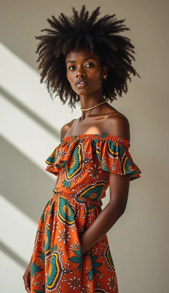 Use black colored Shweshwe fabric for chic, structured dresses. Incorporate Ndebele beadwork as embellishments on accessories or modern jewelry.