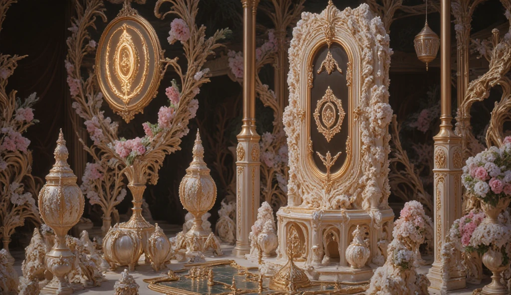 lit araffe avec un baldaquin et un cadre doré et un lit blanc, extrêmement opulent, Élégant et orné, opulent, lavish Baroque rococo setting, intérieur royal, meubles de luxe, # rococo, style rococo, orné et élégant, Baroque rococo, opulence, Riche draperie, baroque élégant, environnement luxueux, exquisite aristocratic a woman in a robe verte with a large amount of beads on it, robe complexe, robe extravagante, robe détaillée, habillé une belle robe, an robe complexe, robe de vigne, robe verte, ornate Vert foncé clothing, Vert Jade, superbe robe, Vert foncé, porter une robe faite de perles, robe sexy, robe fantaisie complexe, full body robe verte, robe élégante révélatrice. she has coupe de cheveux au carré; "Le corps de Kim Kardashian"Kim Kardashian bien roulée, coupe de cheveux au carré, Cheveux courts.