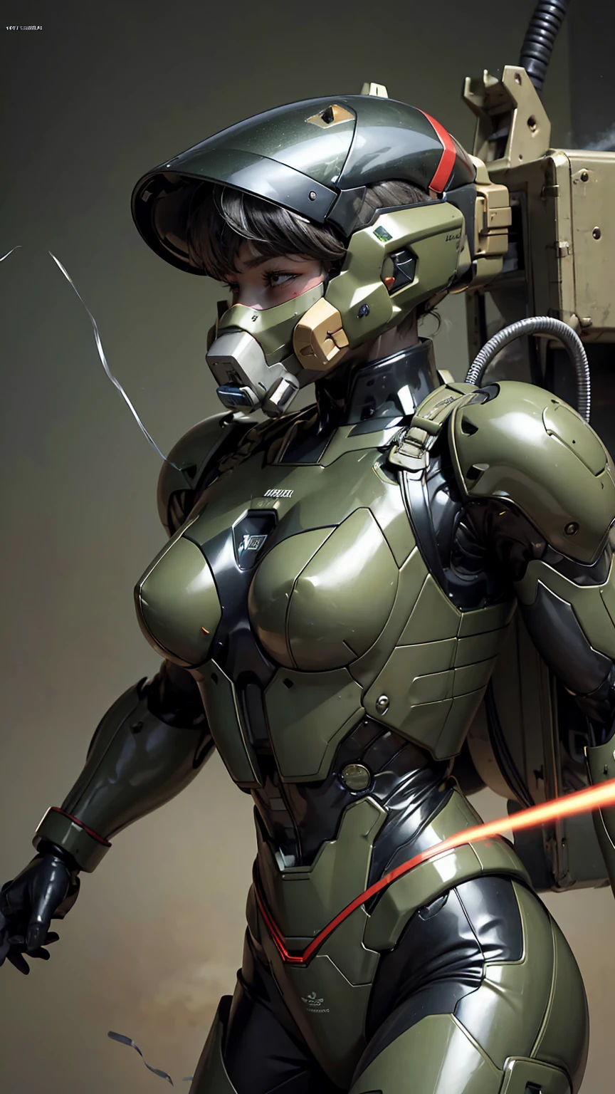 Rough skin, Very detailed, Advanced Details, high quality, 最high quality, High resolution, 1080p 、、Sexy Eyes、wearing green and black、cute((My whole body is sweating))(Wearing damaged combat gear....)(Dark green armor)(Broken Armor)Black Hair、(Shattered armor)Chiquita、short hair、Open your mouth、Painful expression、It hurts again、Healthy Skin、20-year-old women　　(Steam coming out of the face) ((Steam coming out of the body)) 　Unable to fight　severe convulsions　A gas mask with only the eye area of a full-face mecha helmet damaged　True Face　freckles　Don&#39;Don&#39;Don&#39;don&#39;t expose your skin　1 female　Full body portrait　Transformers Armor　Spread your legs wide