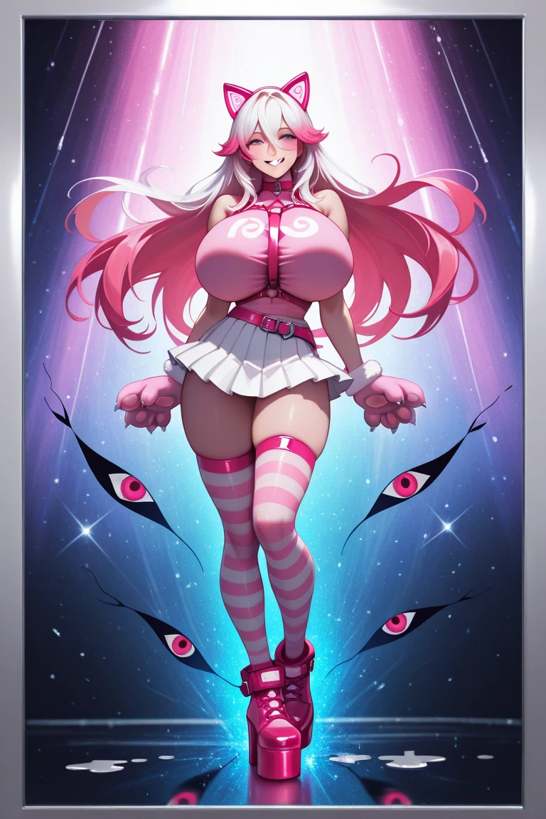 Furry robot Pink Long hair Wolf Magician Girl Pussy Ahegao Show Delivery robot Hypnosis Modification Brainwashing Small breasts Nipples