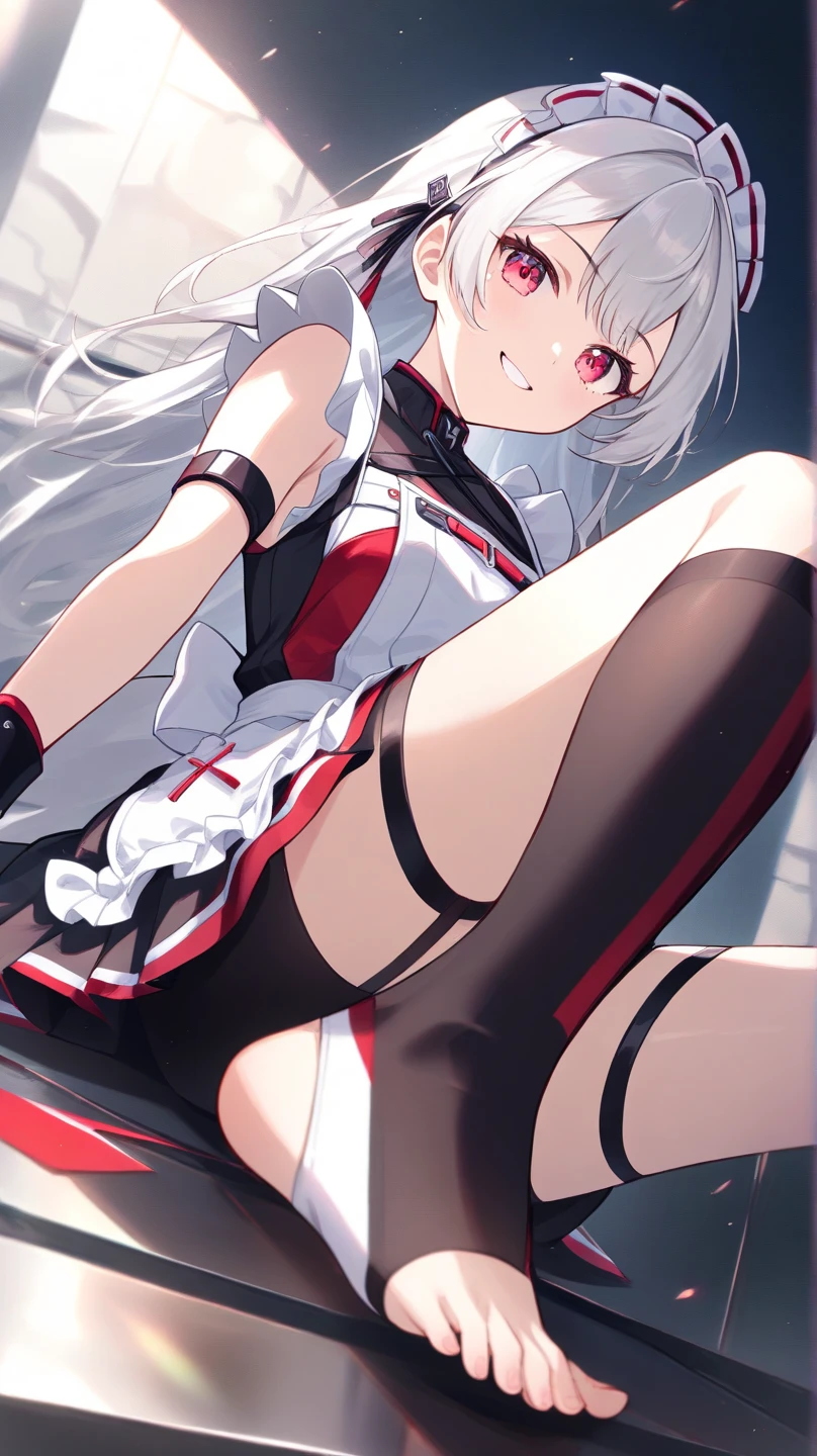 outfit-TMP, 1girl, solo, long hair, tail, blush, looking at viewer, open mouth, bangs,red sleeves,headgear,
closed_mouth from, outfit-TMP, bare shoulders, streaked_hair, masterpiece, best_quality, clear details,1girl, (wariza on_floor), sex, vagina,