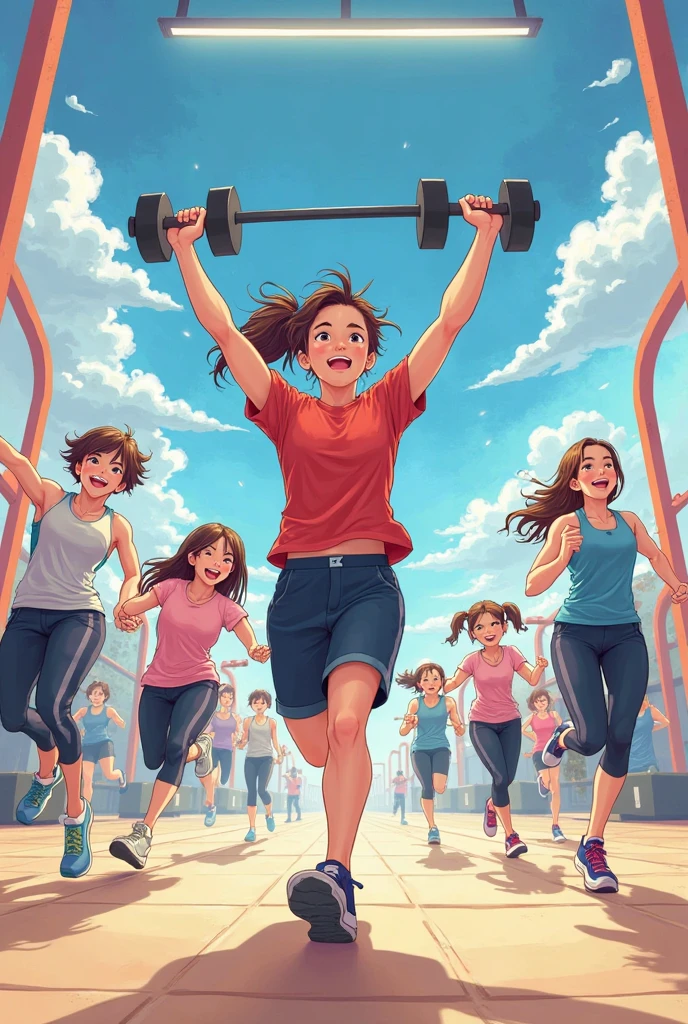 Make me a poster with a girl carrying the word corruption on her back while politicians are standing on the word and make it cartoony
Make the girl hidilyn Diaz and add Carlos yulo and Harold hatch to help her carry the corruption word that with the politicians on top standing