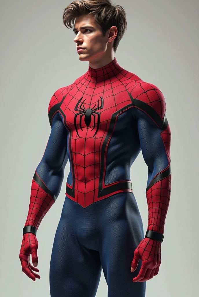 Full-bodied, spiderman, muscular, v-shaped body, big bulge underwear, --auto --s2