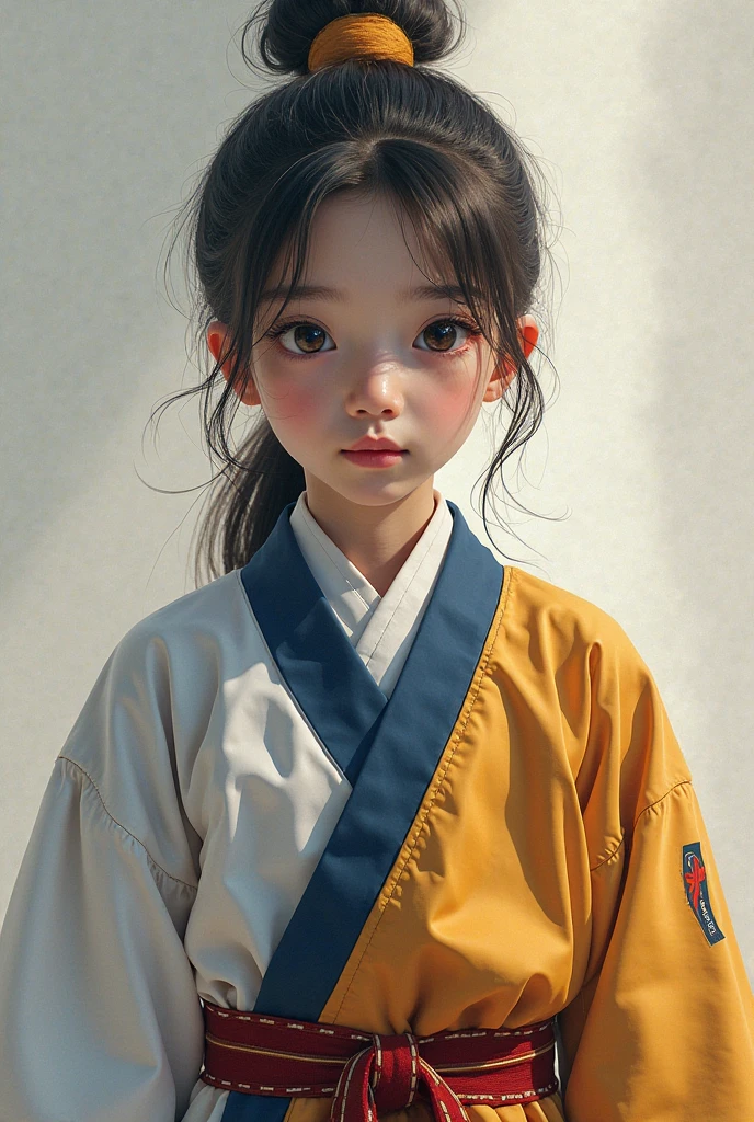 black hair and small, offwhite, Cao Cao, 13 year old Brazilian