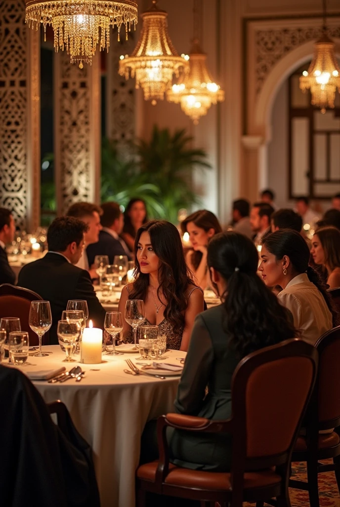 80s style,A group of fashionable people,Chinese,Parties,In the villa garden,On the rooftop,Night,evening,reunion,Reception,wine,Wine Tasting,Suit,High heel(Rich details),(Best quality),Film Style