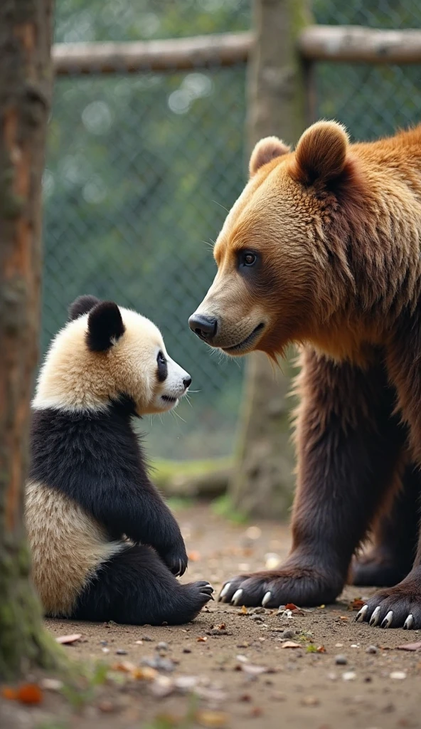 Closeup Photo of Baby Panda playing side by side with at the North Pole, reflections on ice
BREAK
Closeup Photo of Baby Polar bear playing side by side at the North Pole
<lora:MJ52:0.2>