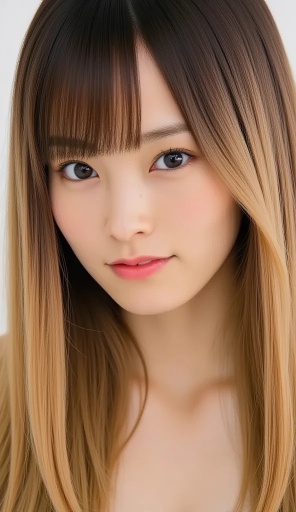 Sexy big boobs、A 22-year-old beautiful girl with a sexy and cute look, Beautiful and sexy face、A strong wind blows my hair in front of my face、Beautiful medium blonde hair with cute and sexy eyes hidden behind long bangs