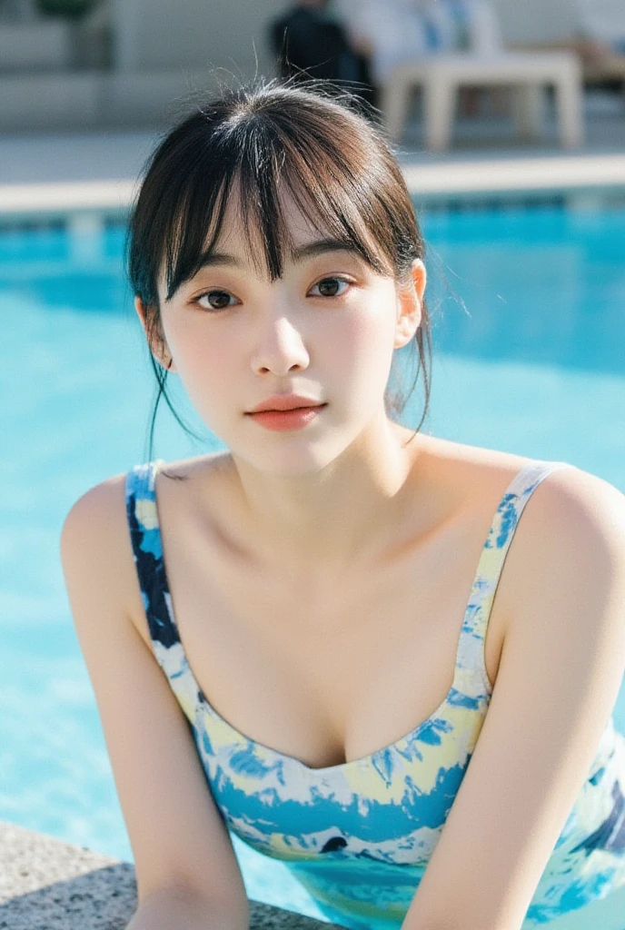 A girl playing in the water, (real: 1.5), fashi-girl