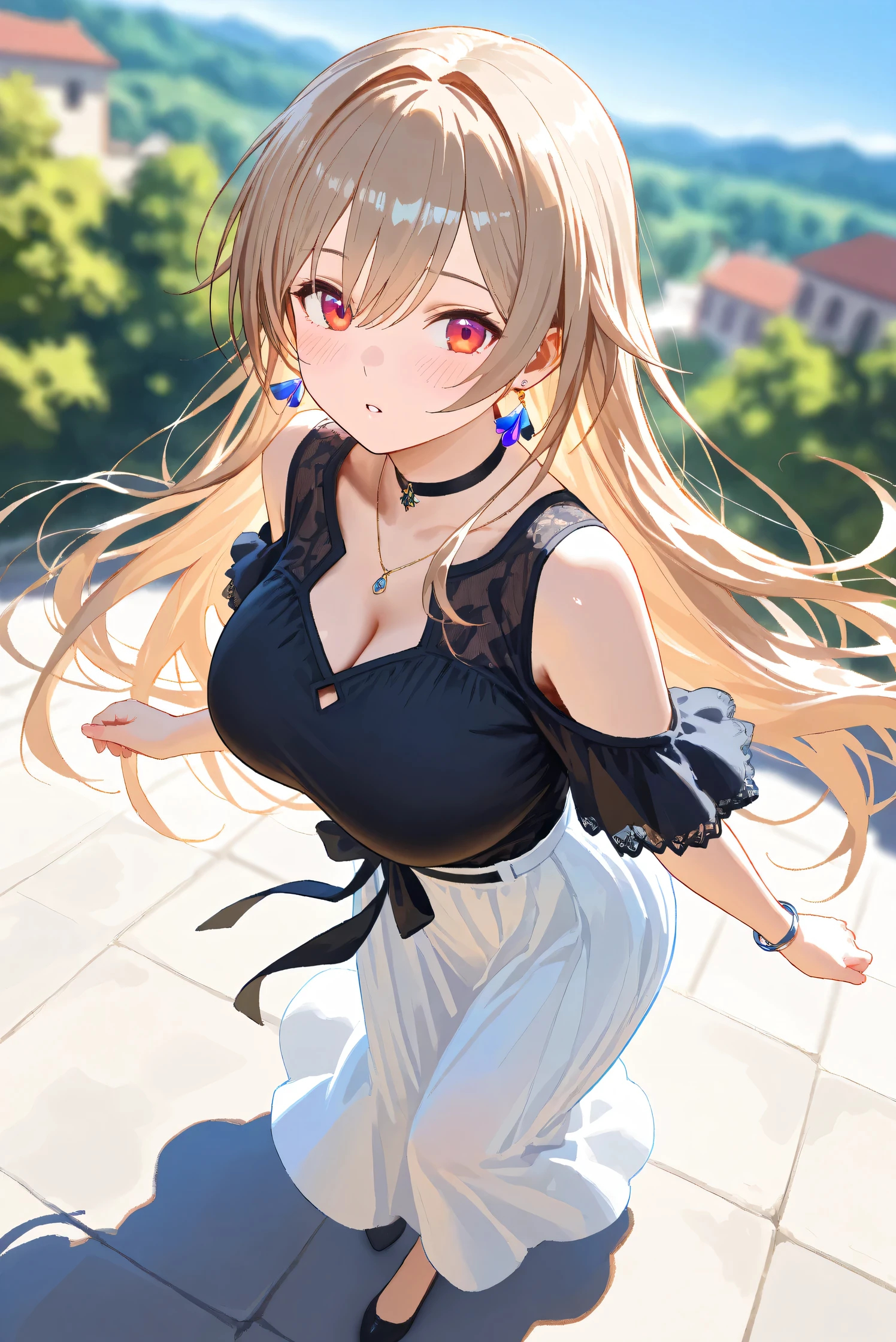 top-quality、masterpiece、超A high resolution、(Photorealsitic:1.4)、One girl yawning in the park、Panting face、A dark-haired、Functional、Bewitching、Dramatic Lighting、full body Esbian、maikurobikini、huge-breasted、Getting from behind、a park、Pubic hair shows through、all-fours、blushed face、Functional、Nasty