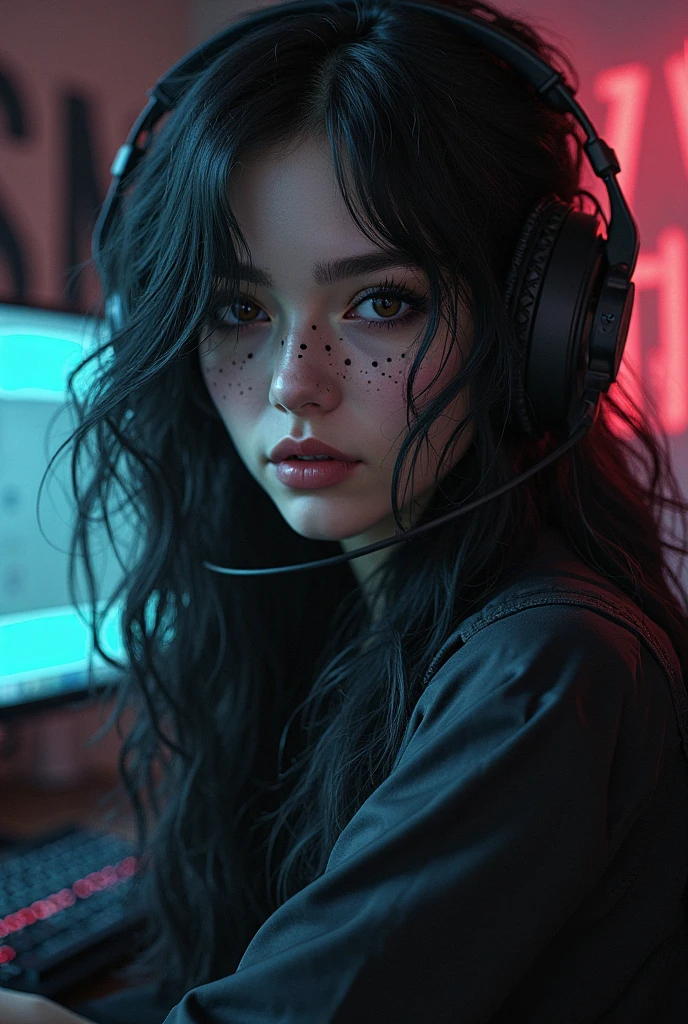 (masterpiece, best quality, highres, absurdres, detailed:1.2), humanoid, robot, wearing headphones, looking away, (cyberpunk, art canvas, paint brush, easel, iridescent, holographic: 1.6), (cables, wires, flames, fire, smoke, overheat, explosion, indoors, room, simple background)