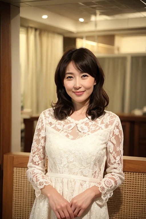 最high quality, 8k, masterpiece, Tatsuma, Sharp focus, high quality, High resolution, Detailed face, Detailed eyes, Thick lips, (View your viewers), alone, Beautiful woman, 4, Plump, Beautifully groomed hair, Cleavage, camisole, Full Body Shot,