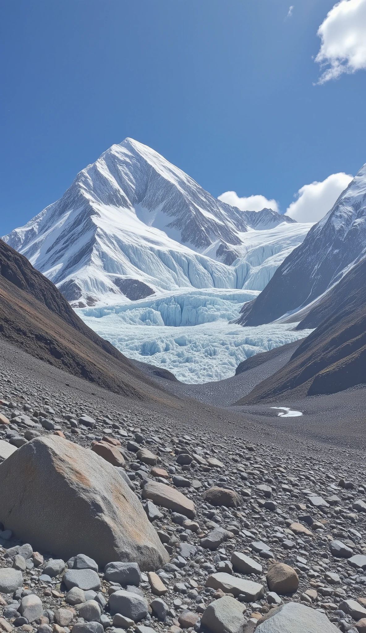 is a sacred mountain and a prohibited mountain、Mchuchish(Muchu Chhish)and Mount Batula V(Batura V)towering majestically along with glaciers{x}is an elevation 7 belonging to the Batulah Mustag Mountains in Pakistan's Karakoram Mountains,is a 1,000-meter mountain, and I imagine、It is an unclimbed mountain、glaciers.。