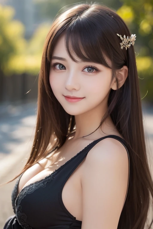 (((32k,High details,High detail、masterpiece,Attention to detail,alone))),RAW Photos & Realistic atmosphere,beautiful dark black eyes,Mouth details,Glossy Lips,Thin eyebrows,Beautiful Eyes、Soft white skin that shines in every detail、Her deep black eyes are very beautiful,Lip details、Facing forward( Full body portrait)( Full body portrait)( Full body portrait)Beautiful legs, Amazing beauty walking through the city at dusk Very beautiful face,Very beautiful face、A vivid face,Beautiful, shining lips,Beautiful Eyebrows,Infinite Reality, Realistic 、とてもcute女性に , Young Gravure Idol, Young Gravure Idol, とても美しくてかわいい22 years old beautiful girl,Incredibly beautiful and elegant,22 years old beautiful girl,Natural soft light,(Shiny Hair,,Beautiful and kind eyes:1.5),A kind smile,Shapely breasts,Medium Long Hair,Tying up hair,Beautiful posture,((No makeup)),cute、Summer knit dress