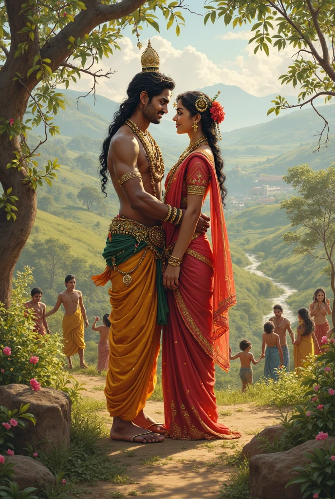 Ram and Sita , hot body, bikini ,wide leg