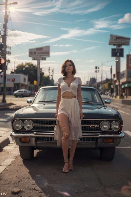 girl in the gas station, filling gas on the car, girl with cap and lingerie, slovnaft gas station, girl without bra, ?????, bratislava castle on the background