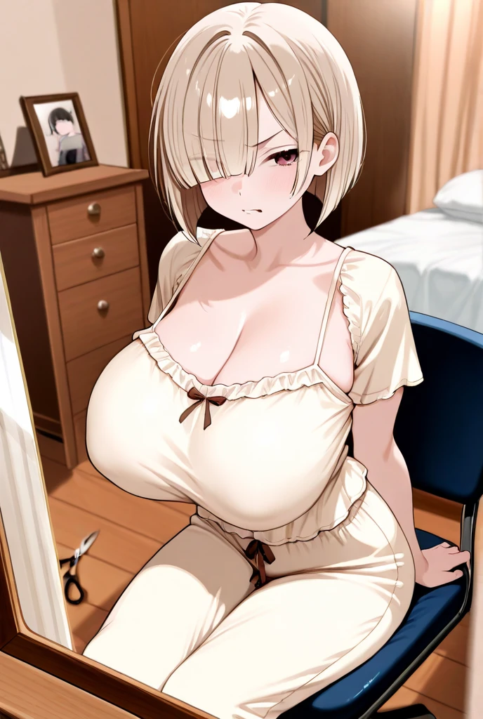 (8K,best quality,masterpiece:1, 2),(lifelike,lifelike:1, 37),top quality,masterpiece,Beautiful woman wearing women's cut shirt v-neck white t-shirt Korean fashion women's tight t-shirt open gray coat,Beautiful body,Floral miniskirt,walking in the suburbs,Drizzle on night background,Korean style in-store lighting,The atmosphere of the night,Slightly wet asphalt road,Seductive smile with dimples、huge breasts、cleavage