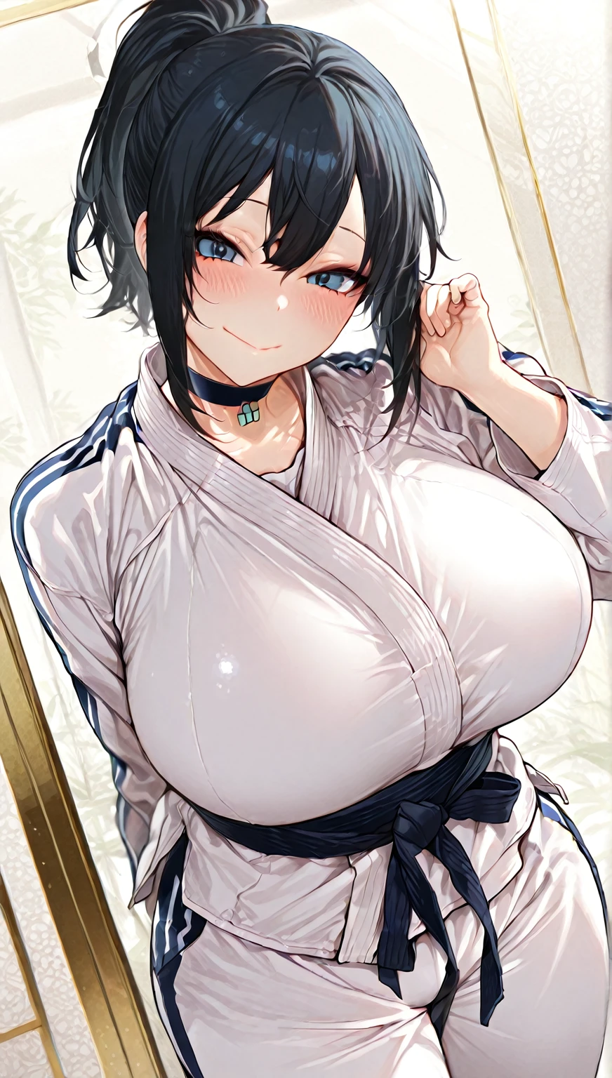 bed room, nsfw, humid, 
Dynamic pose, sitting, full body, pussy, 
white_kimono,Length sleeves, Wide sleeves, 
purple_hair,Broke up_lips,purple_eye, single_Braiding,
1 Girl, 20-year-old,young woman,beautiful 長さ legs,beautiful body,
beautiful Nose,beautiful character design, perfect eye, perfect face,expressive eye,Perfect balance,
View your viewers,(Focus on her breasts),Sticking out tongue, (Innocent_big_eye:1.0),(笑face:1.0),
Official Art,非常に詳細な CG ユニティ 8K 壁紙, Perfect lighting,colorful, bright_front_face_Lighting,white skin,
(masterpiece:1.0),(Highest_quality:1.0), 超High resolution,4K,Super detailed,
photograph, 8K, High resolution, High resolution, Absurd:1.2, 400 for Kodak Port, Film Grain, blurry 戻るground, Bokeh:1.2, Lens flare, (Vibrant_color:1.2),プロのphotograph,
(beautiful,big_chest:1.4), (beautiful_face:1.5),(narrow_Waist),