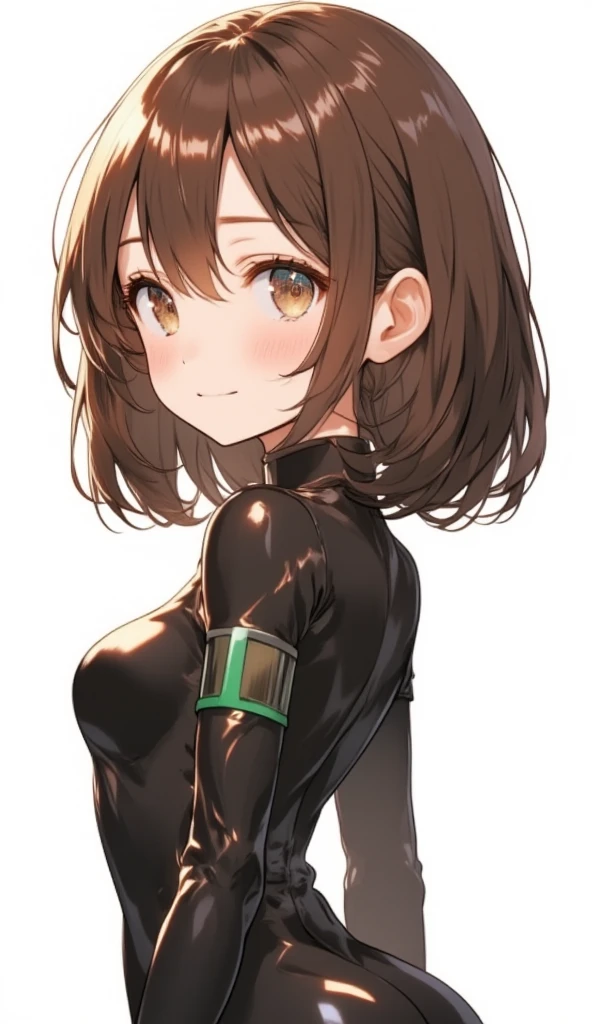{{{{masterpiece}}}}, {{{Super detailed}}}, {{{high resolution}}}, {{good anatomy}}, (((best quality))),((emerald eyes,brown hair)),{{Extremely detailed and refined}}, {4k CG wallpaper}, {{illustration}}, ((dark skin,african lady,dark brown skin)),(((Side face contour,Close-up，,detailed face,bigger eyeballs))),(ponytail|undercut|Detailed hair|blunt bangs|shiny hair),(((full latex suit,long sleeves))),{shiny texture},(arch canthus),{{{emotionless,milf,mature}}},(lesbian,mystery,intoxicated lady,1 woman:1),(Color difference:1.2),(small breasts),(simple background),The details are complex[、movie lighting、Reflectors、a Canon EOS R5、50mm lens、f / 2.8、shot at 8k resolution、