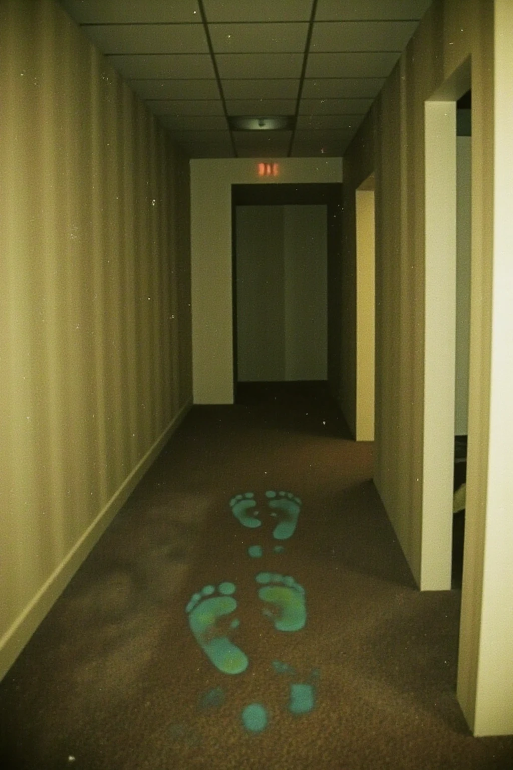 there is a person standing in a bathroom with a light on, no light penetrates to room, bottom lighting, [ realistic photo ]!!, capsule hotel, nighttime!, right side key light, nighttime!!, night light, paisible night lighting, nightlight, oled lights in corners, in a hotel hallway, night lighting, bottom up lighting, bright internal light