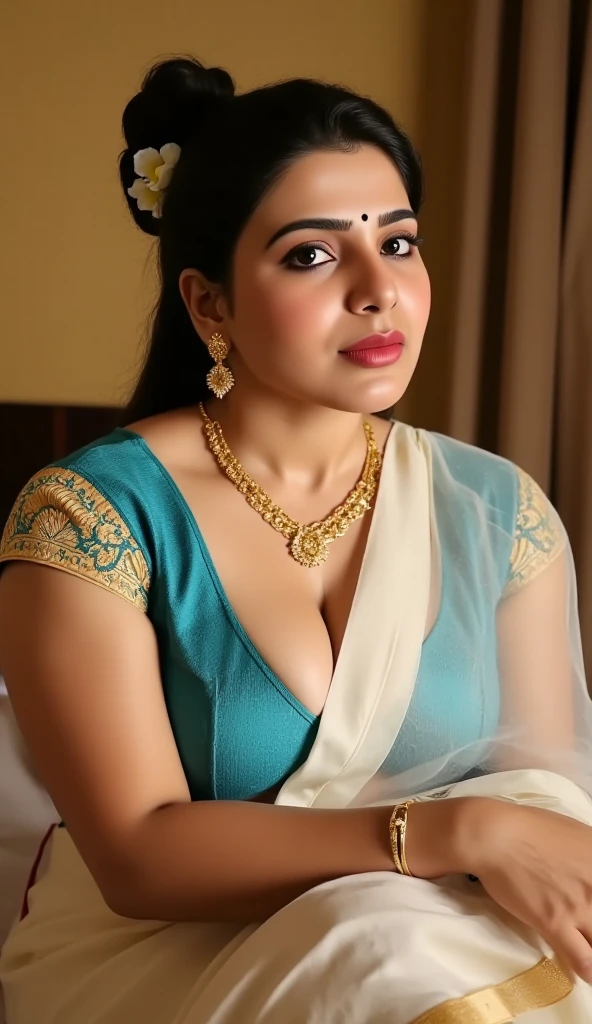 Foto RAW, photorealistic, photography, full body shot, master shot, perfect eyes, goddess like beauty, perfect thick chubby mallu Desi aunty bhabhi, Wearing a Stanapatta, a chest-band.Saree model, model Photography, Indian saree shoot, Indian traditional wear advertising photography, traditional wear brand shoot, face of Indian actress Sonakshi Sinha, masterpiece, realistic, realism, incredible details, pleasure, photorealism, detailed skin, skin pores, high contrast, photorealistic Artstation 8k HD digital art trend of high definition and detailed realistic skin texture, ultra detail, realistic skin texture, armature, best quality, ultra high definition, (photorealistic:1.4),, high resolution, detail, raw photo, Re sharp, by Lee Jefferies Nikon D850 Film Stock Photo 4 Kodak Portra 400 Camera F1.6 Lens Rich Color Ultra Real Realistic Realistic Textures Dramatic Lighting Unreal Engine Trending at Art Station Cinestill 800,(pele altamente detalhada: 1.2), 8k UHD, DSLR, soft-lighting, alta qualidade, grain of film, Fujifilm XT3,she didn't like to wear blouse or bra, she happy to wear only saree, she hates blouse or bra, detailed hairy armpits,