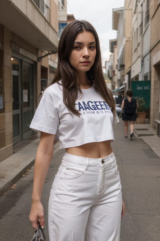 Menino adolescente de 19 anos slim , menino vestindo cropped colado ao corpo e shorts jeans muito curtos colado ao corpo,