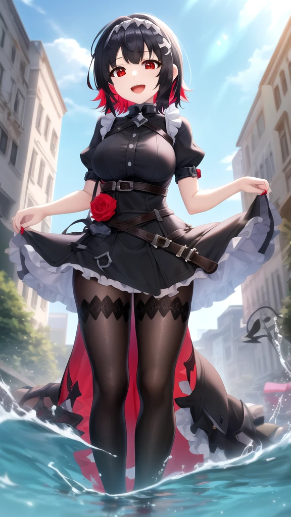 (((1girl))), ((best quality)), ((masterpiece)), ((ultra-detailed)), (illustration), (detailed light), (an extremely delicate and beautiful), (beautiful detailed eyes), (sunlight), ((extremely light)),  ((extremely clothes)), (((hyper detail))),(((((front lighting))))),(((((front light))))),

((((quite adorable magical dress with brief pleated skirt magical hat and veil)))),
, (((Necromancer))),

(((short bob))), ((((black hair)))), 
(((crystal black eyes))), 

((((whole body)))), aged 5 to 8, ((((())))), (((((quite adorable young girl))))),
(((condescending expression))), (mischievous smile with sexual satisfaction),  (((extra adorable))), (((extra slender shape))), 
(((extremely beautiful detailed face))),

((elegant magic gloves)),
((elegant magic boots)), 
(((bravely and dynamically attacking enemies with a Magic of Thunder Clouds))), ((Dutch angle)), (((magical red panties))), ((((rear view)))),

(((()))),
(((extremely thin thighagical stockings)))